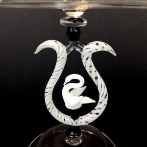 Black & White Swan Goblet by Jason Gordon